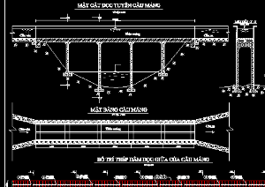 Bản vẽ thép cầu máng bằng Autocad