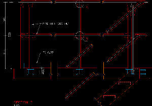 Bản vẽ thi công cầu thang sắt bằng Autocad đẹp