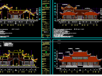 Bản vẽ đình chùa,bản vẽ chùa,bản vẽ nhà thờ họ,chùa quang minh