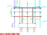 Bản vẽ thi công Trụ trên cạn hố móng đào trần - Full số liệu + khối lượng - CAD