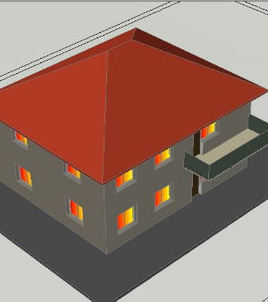 Bản vẽ thiết kế 3d nhà 2 tầng nhiều phòng