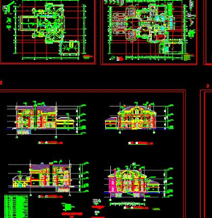 Thiết kế biệt thự,Bản cad thiết kế,Bản vẽ thiết kế biệt thự