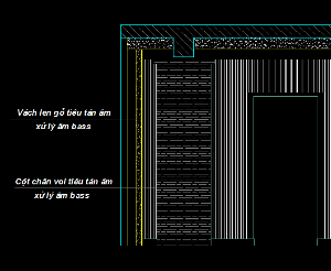 Bản vẽ thiết kế cách âm phòng hát