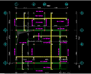 Bản vẽ thiết kế cad Kết cấu nhà dân