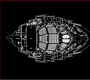 Bản vẽ thiết kế cad mặt bằng nhà hát