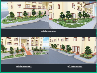 Bản vẽ thiết kế cảnh quan tiểu cảnh trụ sở làm việc