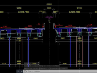 Bản vẽ thiết kế cầu dầm super T L=39,15+4×40+39,15m B=26,5m