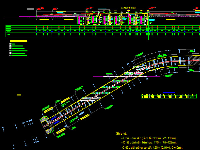 Bản vẽ thiết kế cầu vượt đường sắt kết hợp tường có cốt đầy đủ các hạng mục