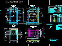 Bản vẽ thiết kế chi tiết ga thăm cống D1250