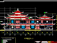 Bản vẽ thiết kế chùa đầy đủ kiến trúc, kết cấu