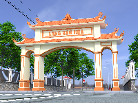 Bản vẽ thiết kế cổng làng