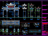 thiết kế cổng làng,Bản vẽ cổng làng,mẫu cổng làng,bản vẽ cổng làng đẹp,cổng làng văn hóa