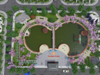 Bản vẽ thiết kế công viên theo phong cách Nhật Bản