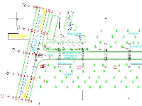 Bản vẽ thiết kế Đấu nối tạm thời nút giao thông QL50 với trạm biến thế