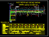 Bản vẽ thiết kế điện chiếu sáng đường D4 đầy đủ các hạng mục