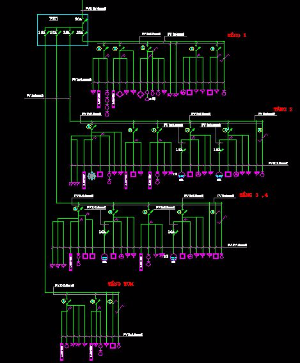 Bản vẽ,nhà 4 tầng,điện nhà 4 tầng,điện nhà ở,bản vẽ điện