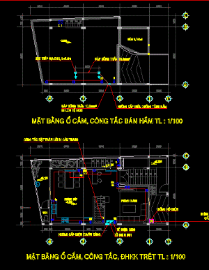 thiết kế điện nhà ở,bản vẽ điện nhà dân,hệ thống điện nước