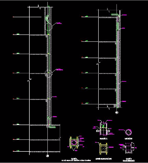 bản vẽ cad,thiết kế ống khói,ống khói xuyên tầng,giá đỡ ống khói