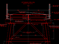 cầu tạm,bản vẽ cầu tạm,thiết kế cầu tạm,cầu tạm bằng thép,bố trí cầu tạm,cầu tạm thi công