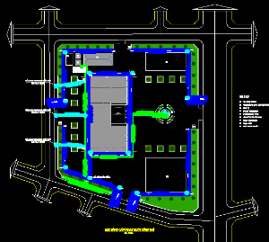 Bản vẽ thiết kế hệ thống cấp thoát nước của khu chợ thương mại