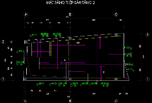 Bản vẽ thiết kế kết cấu nhà dân bằng Autocad