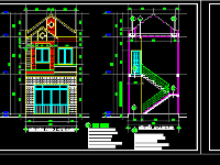 Bản vẽ,Biệt thự,kiến trúc 2 tầng,file auto cad,biệt thự mái thái,bản vẽ autocad