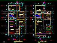 Bản vẽ thiết kế kiến trúc Biệt thự mái thái (3 tầng - 10 x 17.8)