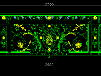 Bản vẽ thiết kế lan can sắt cắt CNC file cad