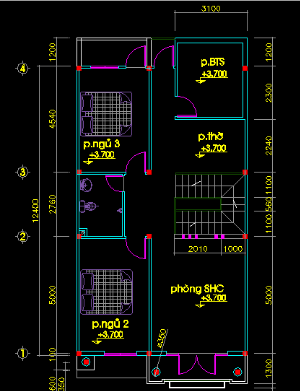 Bản vẽ thiết kế mặt bằng nhà