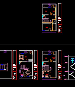 Bản vẽ thiết kế mặt bằng nhà phố 3 tầng đầy đủ nội thất được bố trí chi tiết