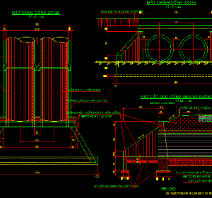 Bản vẽ thiết kế mẫu đầu thân cống tròn khẩu độ 2 x d120 cm