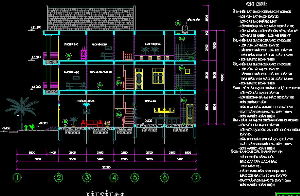 Bản vẽ thiết kế mẫu nhà phố 5x17m kiến trúc 3 tầng