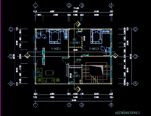 Bản vẽ thiết kế nhà 4 tầng kích thước 8 x 12m