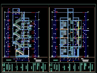 Bản vẽ thiết kế nhà 4 tầng trên mảnh đất hình tam giác