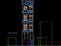 Bản vẽ thiết kế Nhà 5 tầng,thiết kế Nhà 5 tầng,Bản vẽ thiết kế Nhà 5 tầng có thang máy,bản vẽ nhà có thang máy,bản vẽ nhà 5 tầng có thang máy