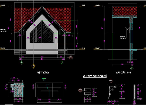 Bản vẽ thiết kế nhà biệt thự kích thước 9 x 22m