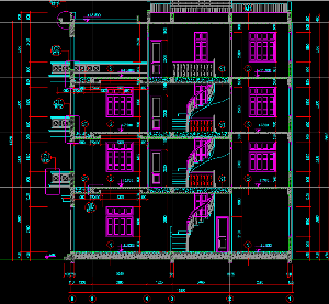 Bản vẽ thiết kế nhà dân dụng bằng Autocad