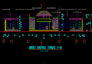 Bản vẽ thiết kế nhà hàng Hoa Viên với kiến trúc đẹp