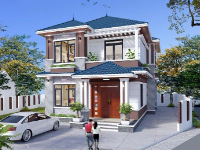 Bản vẽ thiết kế nhà mái Nhật 2 tầng 8x15m