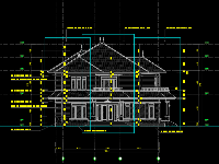 bản vẽ thi công biệt thự file cad,nhà mái nhật 2 tầng 14.2x11m,hồ sơ thiết kế kiến trúc biệt thự,biệt thự 2 tầng mái nhật