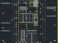 Bản vẽ thiết kế nhà phố 3 tầng 4.9x12m đầy đủ kiến trúc, kết cấu, điện, nước