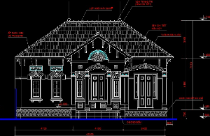 Bản vẽ thiết kế nhà trệt kiểu mái thái 12.6 x 12.2m (full KT+KC+ME )