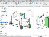 Bản vẽ thiết kế Revit MEP 2021 M&E cấp thoát nước Nhà phố 3 tầng ( Thoát nước thải, cấp nước nóng lạnh, nước mưa )