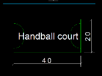 sân bóng,sân bóng ném,bản vẽ sân bóng