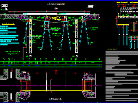 thiết kế bản vẽ thi công,cầu 3 nhịp 12m,khổ cầu B=6+2x0.5m,bản vẽ thiết kế cầu