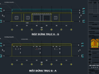 Bản vẽ thiết kế thi công nhà kho | nhà xưởng kích thước 22x30m