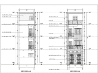 Bản vẽ nhà phố,4 tầng,nhà phố 4 tầng,4x15m