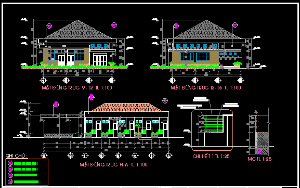 Bản vẽ thiết kế trụ sở làm việc quận uỷ