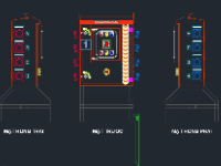 File dwg tủ điện tạm công trường