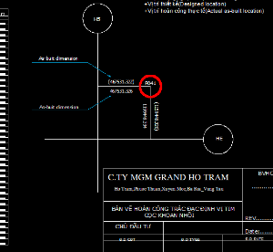 Bản vẽ tọa độ điểm được chia sẻ trên file thiết kế cho các bạn sinh viên cầu đường